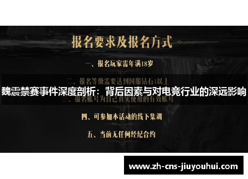 魏震禁赛事件深度剖析：背后因素与对电竞行业的深远影响